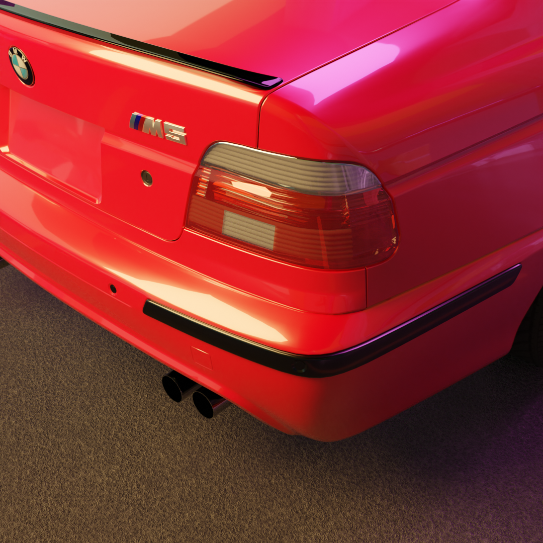 BMW M5 E39 rear render
