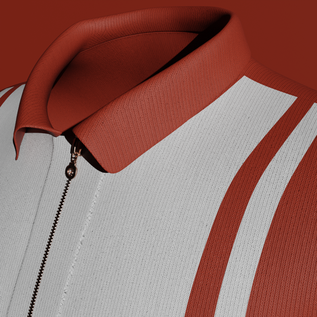 Zipper detail close-up